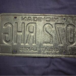 Vintage Michigan License Plate